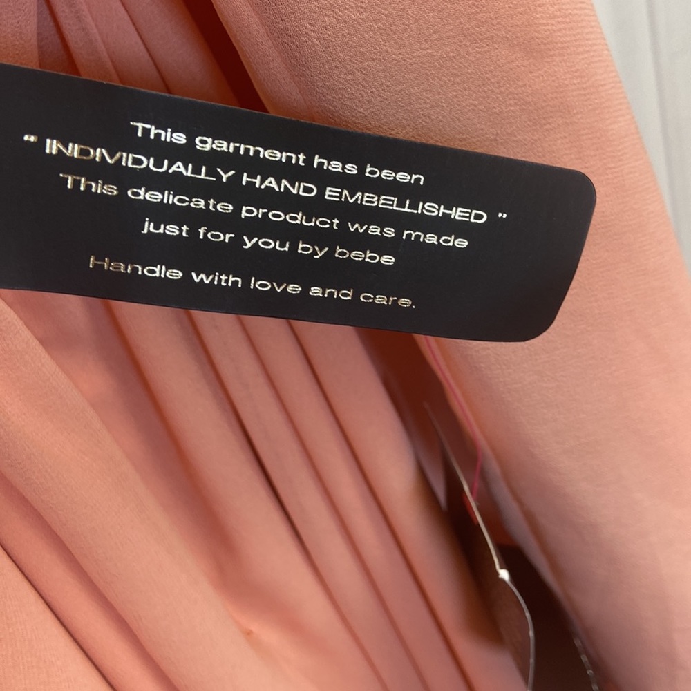 BEBE ROSE-GOLD BABBY DOLL DRESS BRAND NEW. - Picture 8 of 11